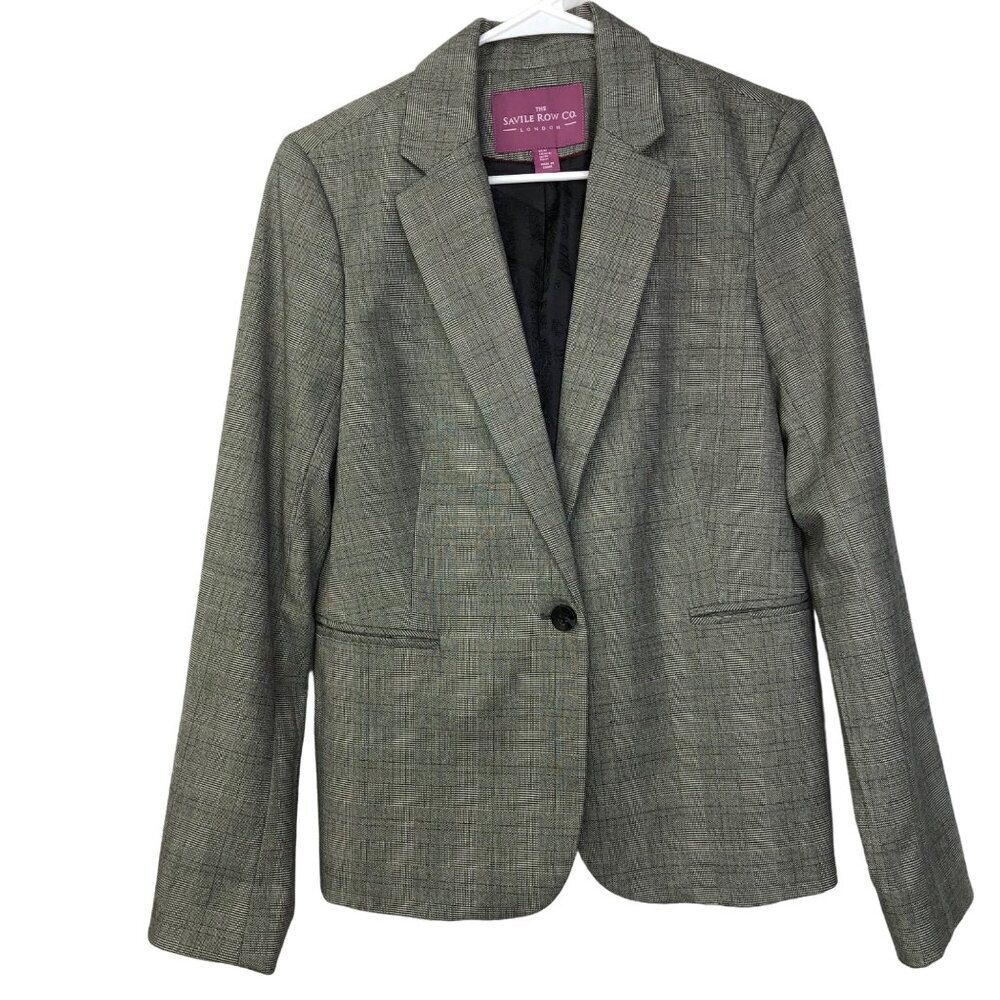 THE Savile‎ ROW CO LONDON GRAY/BLACK BLAZER SIZE MD